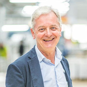 Conrad Fischer im Drucksaal